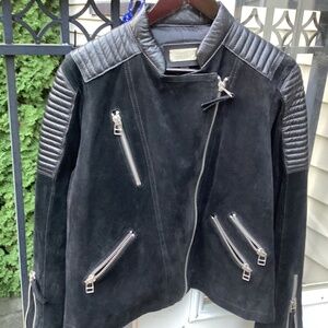 BNNT Real!!!! leather and suede MNG Moto Jacket. XL